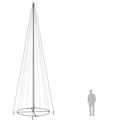 Albero di Natale a Cono Colorato 1134 LED 230x800 cm