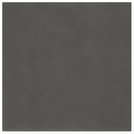 Pannelli Murali 12 pz Grigio Scuro 30x30 cm in Velluto 1,08 m²