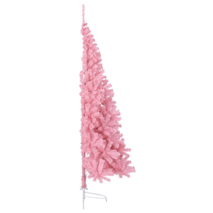 Albero di Natale Artificiale a MetÃƒÂ  con Supporto Rosa 240cm PVC