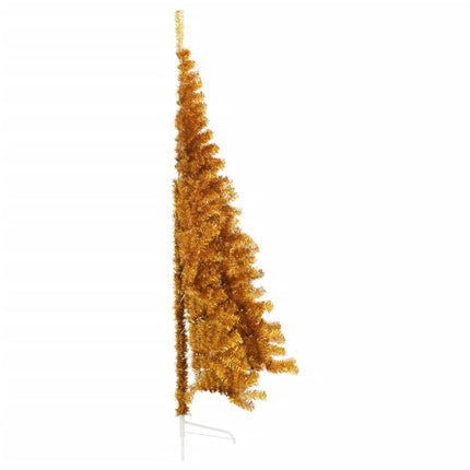Albero di Natale Artificiale a MetÃƒÂ  con Supporto Oro 240 cm PET