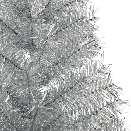 Albero di Natale a MetÃƒÂ  con Supporto Argento 180 cm PET