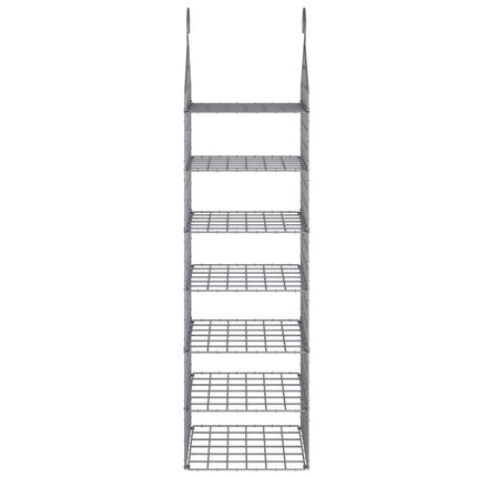 Organizer per Armadio da Appendere con 7 Ripiani 2 pz