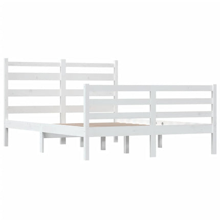 Giroletto in Legno Massello di Pino 160x200 cm Bianco