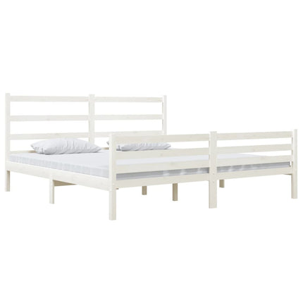 Giroletto Bianco in Legno Massello 180x200 cm Super King