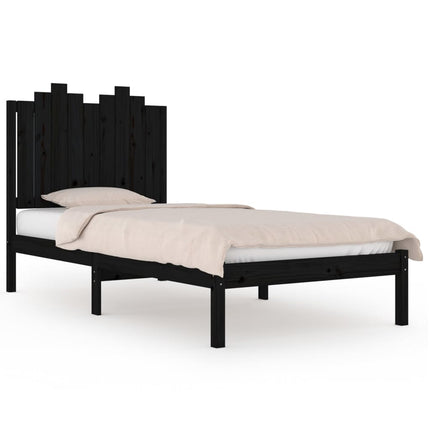 Giroletto Nero in Legno Massello di Pino 100x200 cm