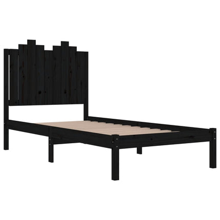 Giroletto Nero in Legno Massello di Pino 100x200 cm