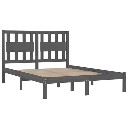 Giroletto Grigio in Legno Massello di Pino 160x200 cm