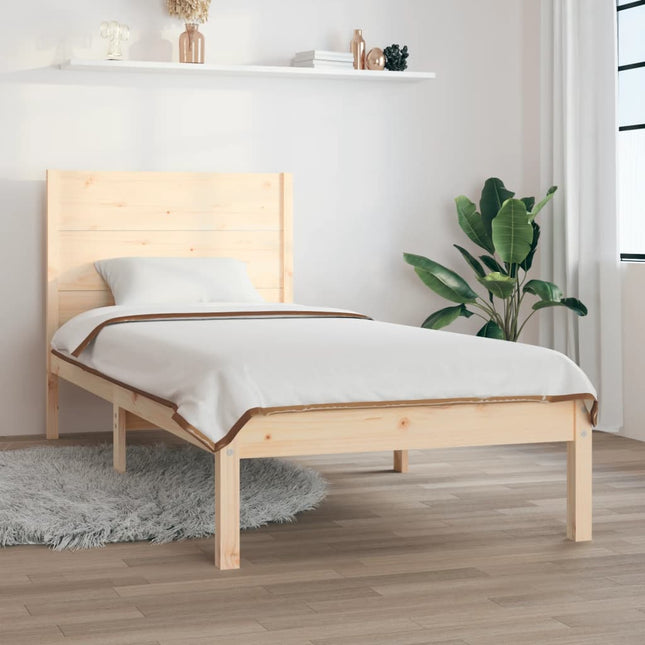 Giroletto senza Materasso 100x200 cm in Legno Massello di Pino