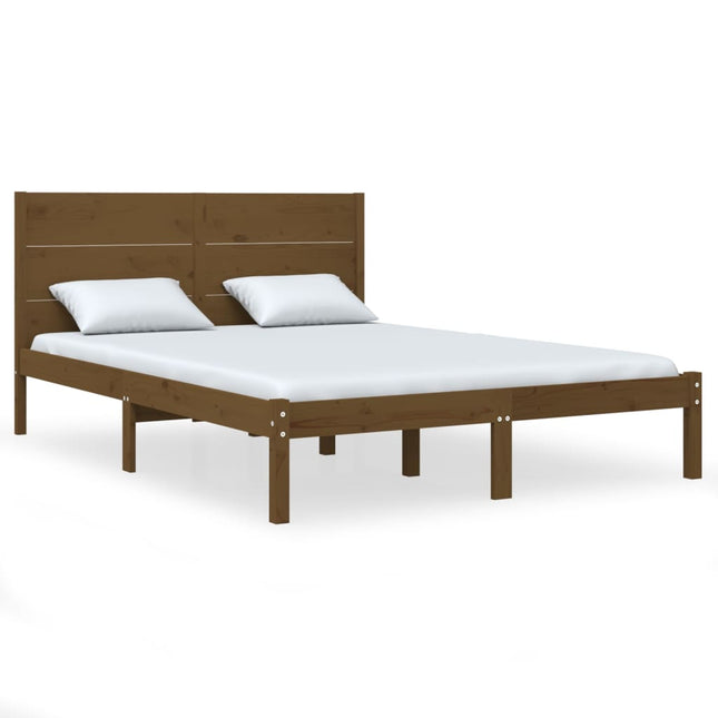 Giroletto senza Materasso Marrone Ambrato 120x200 cm in Pino