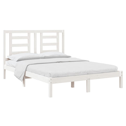 Giroletto senza Materasso Bianco 150x200 cm Legno Massello Pino