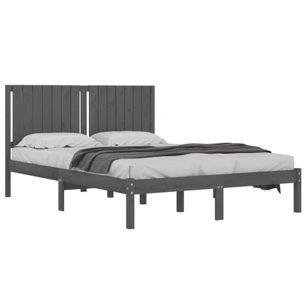 Giroletto Grigio in Legno Massello 150x200 cm King Size