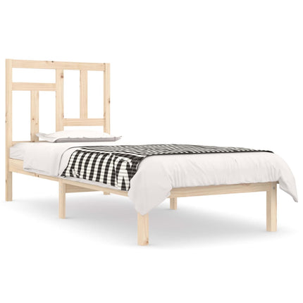 Letto senza Materasso 90x190 cm in Legno Massello di Pino