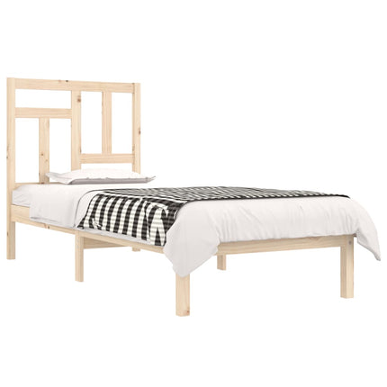 Letto senza Materasso 90x190 cm in Legno Massello di Pino