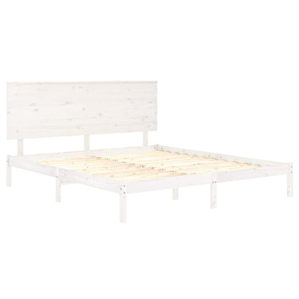 Giroletto Bianco in Legno Massello 180x200 cm Super King