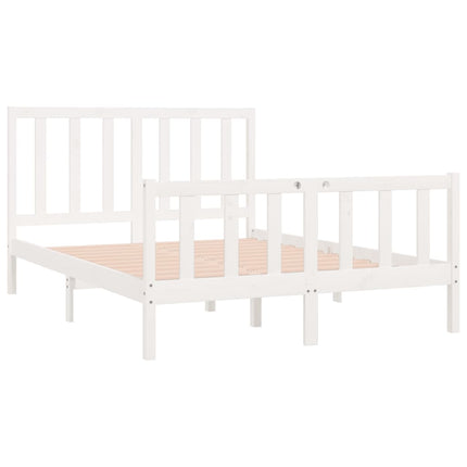Giroletto Bianco in Legno Massello 120x190 cm Small Double