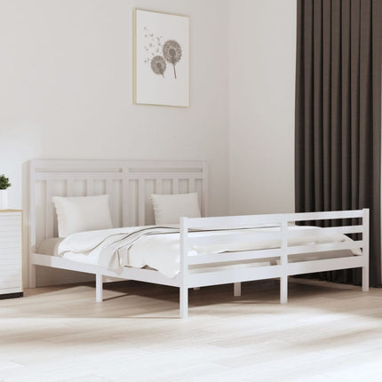 Giroletto Bianco in Legno Massello 180x200 cm Super King
