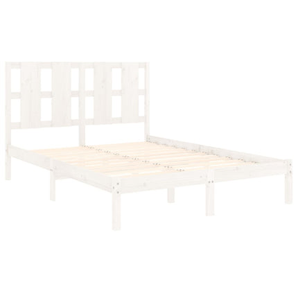 Giroletto Bianco in Legno Massello 120x190 cm Small Double