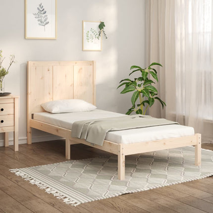 Giroletto senza Materasso 100x200 cm in Legno Massello di Pino