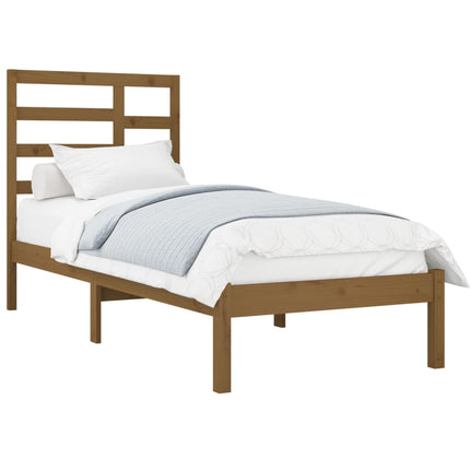 Giroletto senza Materasso Ambra in Legno Massello 100x200 cm