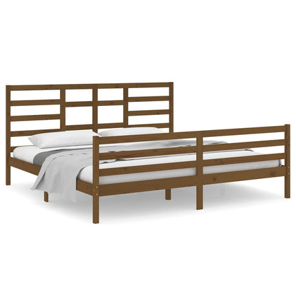 Giroletto senza Materaso Ambra in Legno Massello 200x200 cm