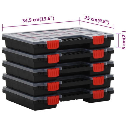 Scatole di Assortimento 10 pz 34,5x25x5 cm Polipropilene