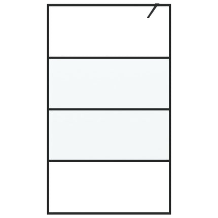 Parete Doccia Walk in 115x195 cm Vetro Semi Smerigliato ESG