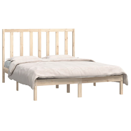 Letto senza Materasso 140x190 cm in Legno Massello di Pino