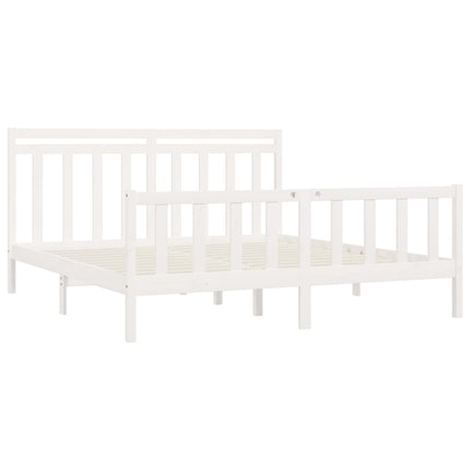 Giroletto Bianco in Legno Massello 180x200 cm Super King