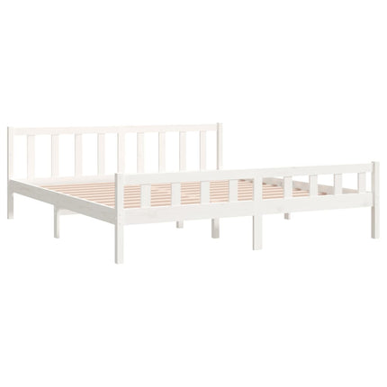 Giroletto Bianco in Legno Massello 180x200 cm Super King