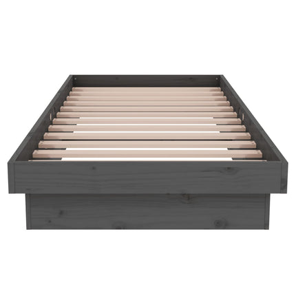 Giroletto in Legno Massello Grigio 75x190 cm Small Single