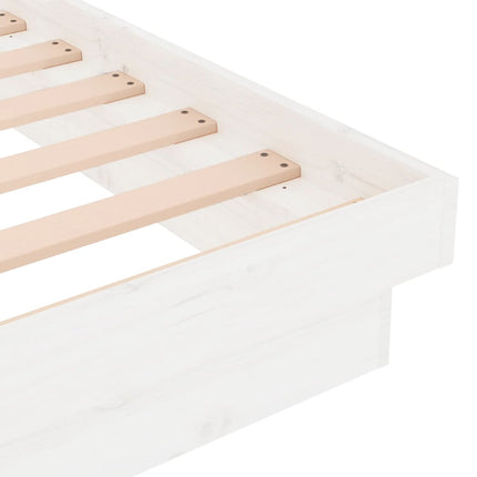 Giroletto Bianco in Legno Massello 120x190 cm Small Double
