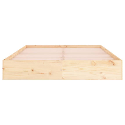Giroletto senza Materasso Ambrato in Legno Massello 140x200 cm