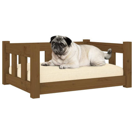 Cuccia per Cani Ambra 65,5x50,5x28 cm in Legno Massello di Pino