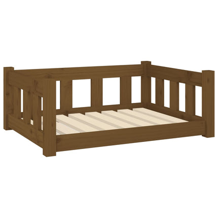 Cuccia per Cani Ambra 75,5x55,5x28 cm in Legno Massello di Pino