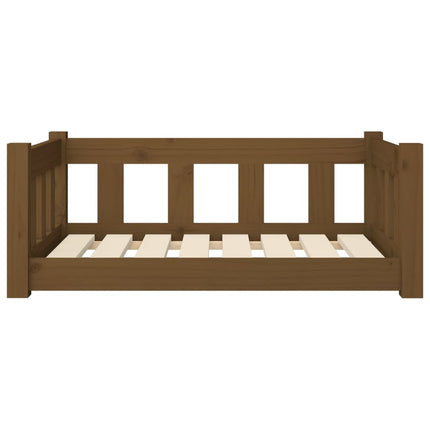 Cuccia per Cani Ambra 75,5x55,5x28 cm in Legno Massello di Pino