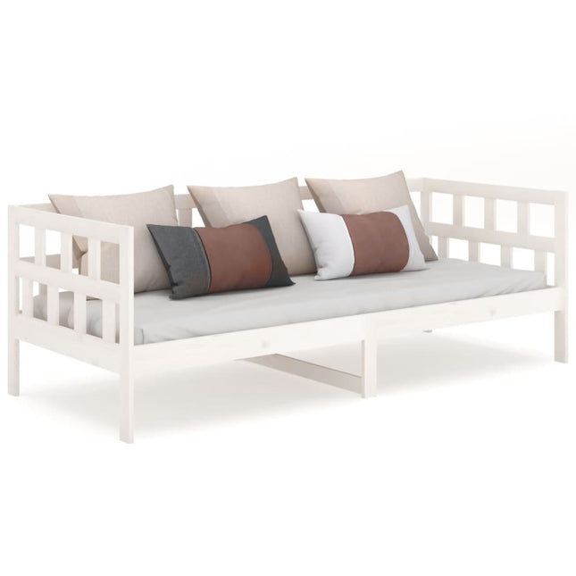 Dormeuse Bianca in Legno Massello di Pino 80x200 cm