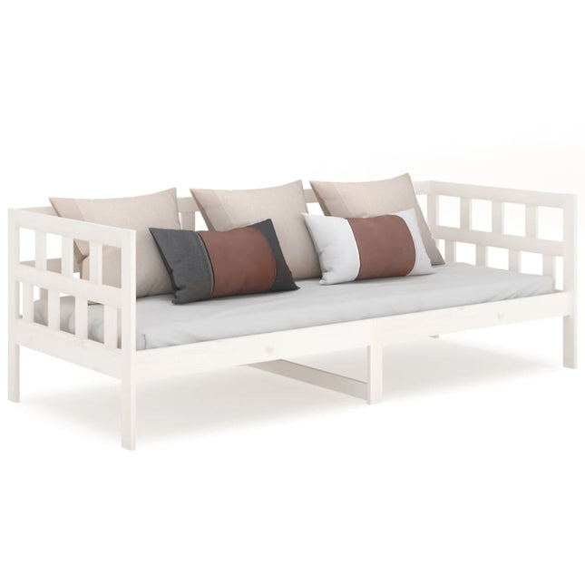 Dormeuse Bianca in Legno Massello di Pino 90x190 cm