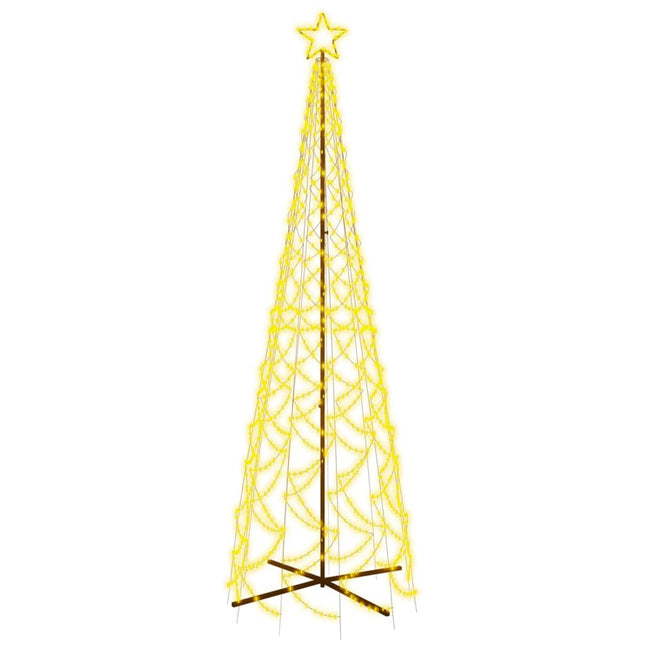 Albero di Natale a Cono Bianco Caldo 500 LED 100x300 cm
