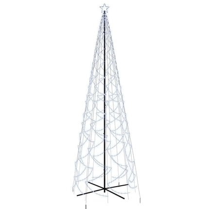 Albero di Natale a Cono Bianco Freddo 1400 LED 160x500 cm