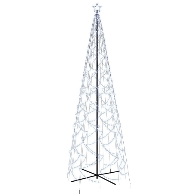Albero di Natale a Cono Bianco Freddo 1400 LED 160x500 cm