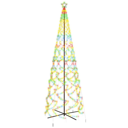 Albero di Natale a Cono Colorato 1400 LED 160x500 cm