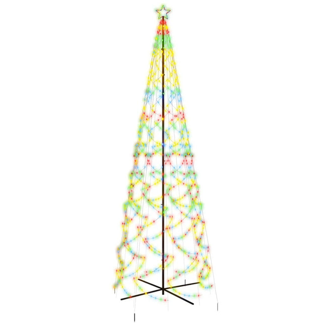 Albero di Natale a Cono Colorato 1400 LED 160x500 cm