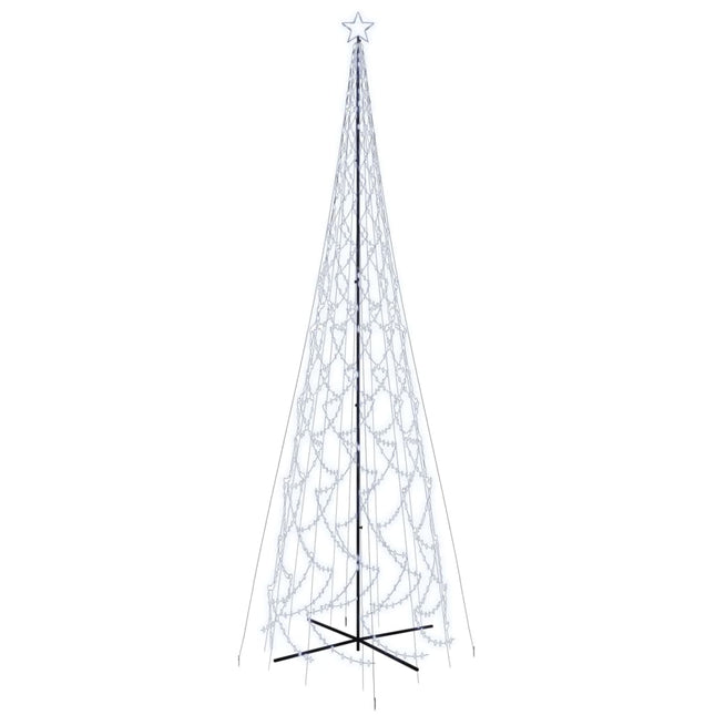 Albero di Natale a Cono Bianco Freddo 3000 LED 230x800 cm