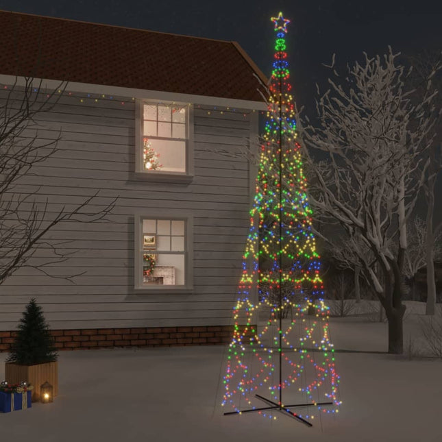 Albero di Natale a Cono Colorato 3000 LED 230x800 cm
