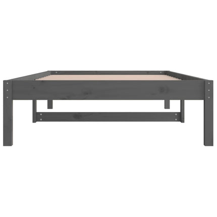 Dormeuse Grigia 90x200 cm in Legno Massello di Pino