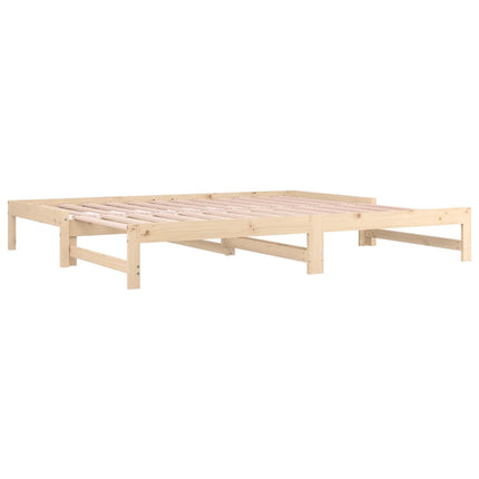 Dormeuse Estraibile 2x(90x190) cm Legno Massello di Pino