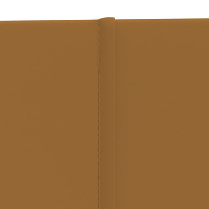 Pannelli Murali 12 pz Marroni 90x15 cm Velluto 1,62 m²