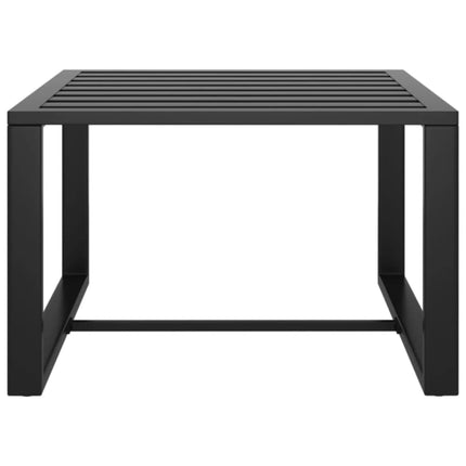 Set Divani da Giardino 9 pz con Cuscini in Alluminio Antracite