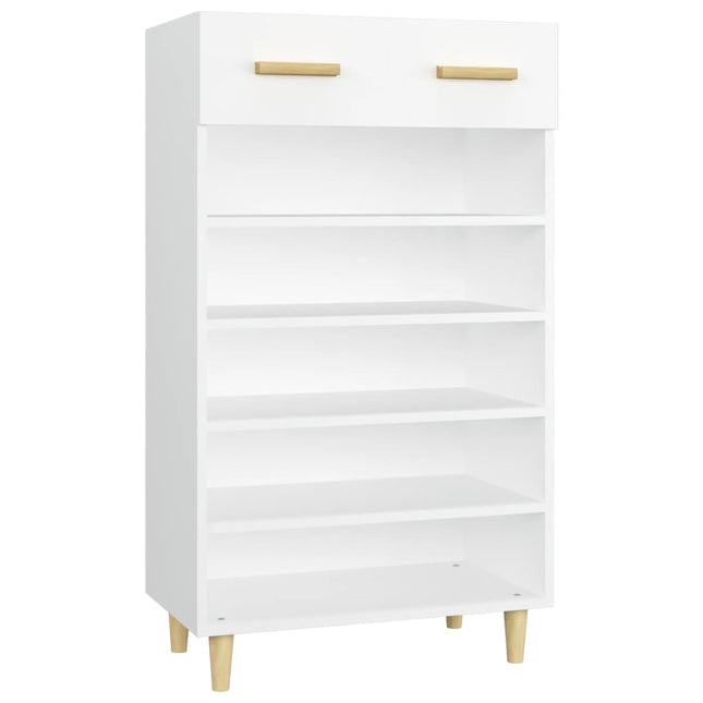 Scarpiera Bianca 60x35x105 cm in Legno Multistrato