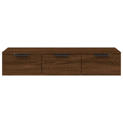 Armadietto a Muro Rovere Marrone 102x30x20 in Legno Multistrato